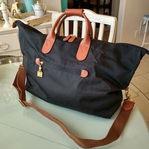 BRIC'S ITALY 18" DELUXE DUFFLE WEEKENDER LEATHER